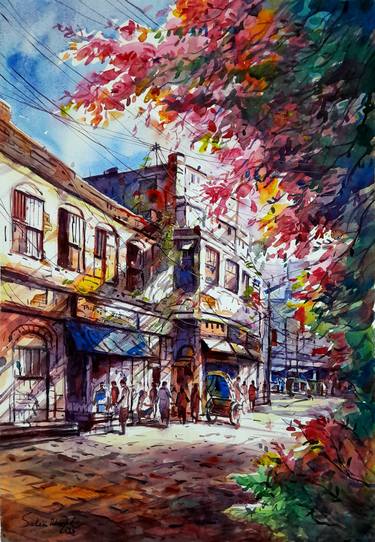 Original Impressionism Architecture Paintings by Sadek Ahmed