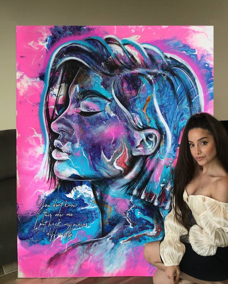 Original Abstract Expressionism Abstract Painting by Noi Amar