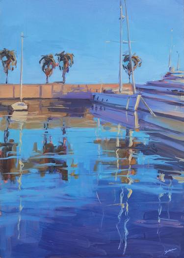 Original Impressionism Boat Paintings by Emily Victoria Deacock