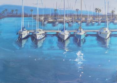 Original Impressionism Boat Paintings by Emily Victoria Deacock