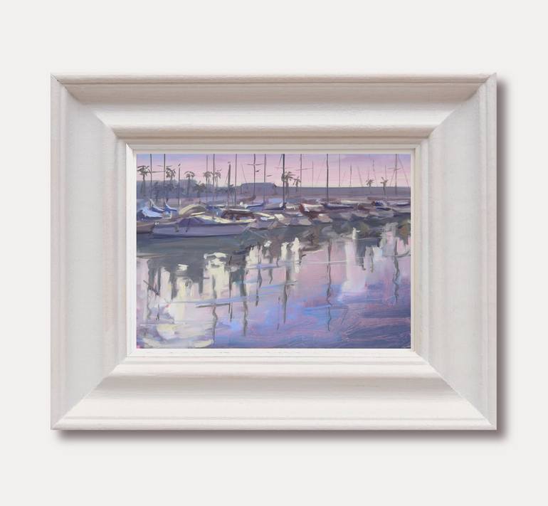 Original Impressionism Boat Painting by Emily Victoria Deacock