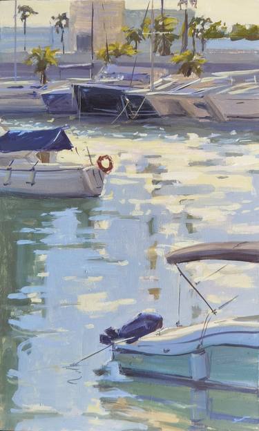 Original Impressionism Boat Paintings by Emily Victoria Deacock