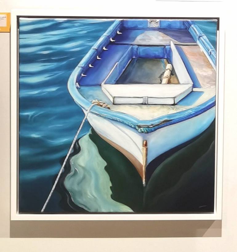 Original Boat Painting by Emily Victoria Deacock