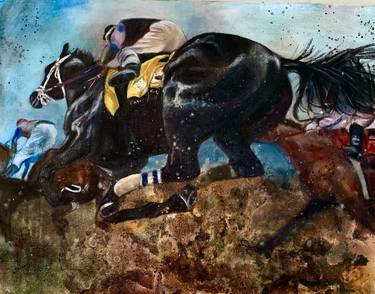 Original Abstract Expressionism Horse Paintings by Margaret Stillwell