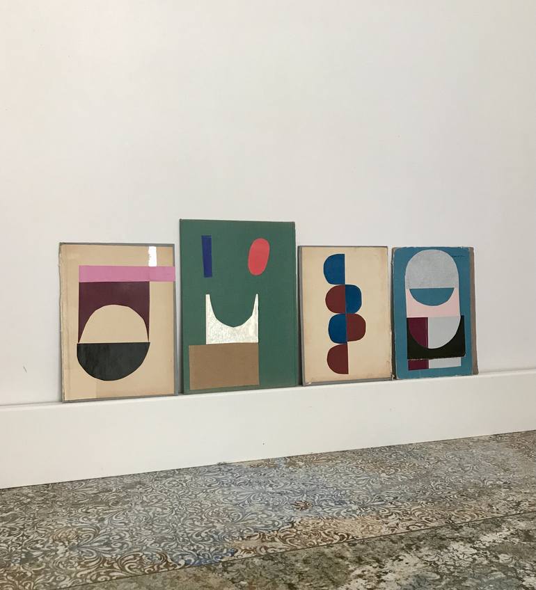 Original Contemporary Abstract Collage by Monika Gardyla