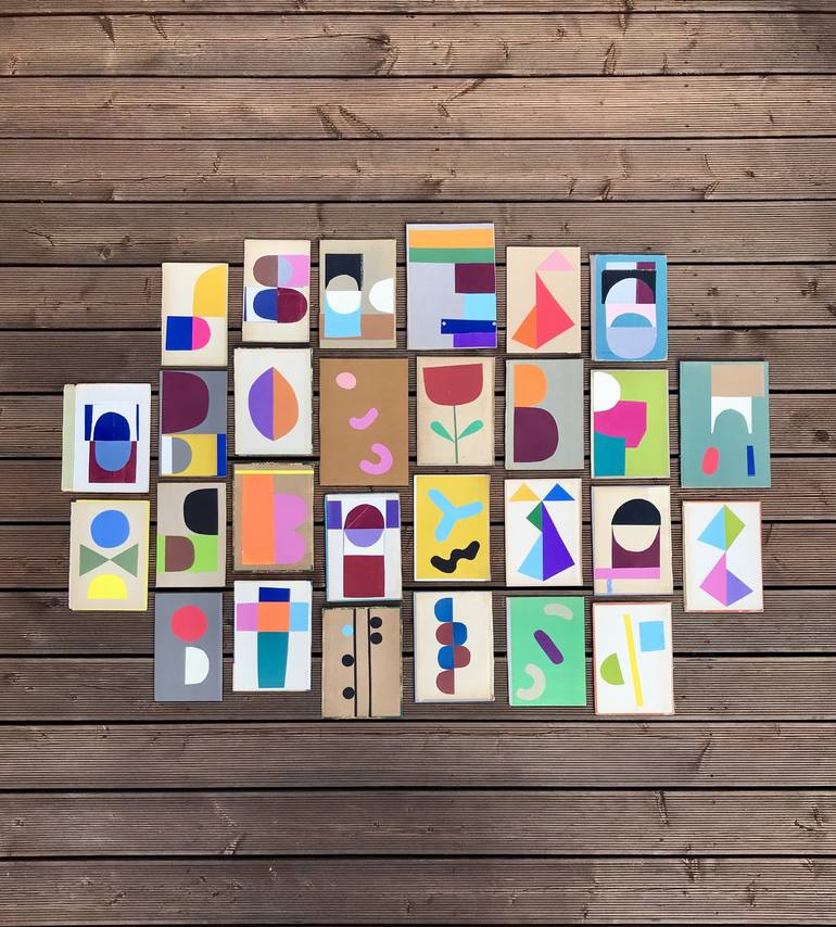 Original Contemporary Abstract Collage by Monika Gardyla
