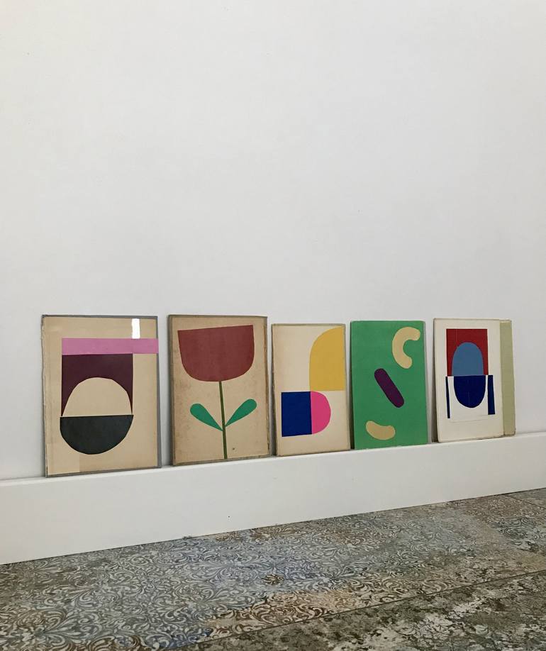 Original Contemporary Abstract Collage by Monika Gardyla