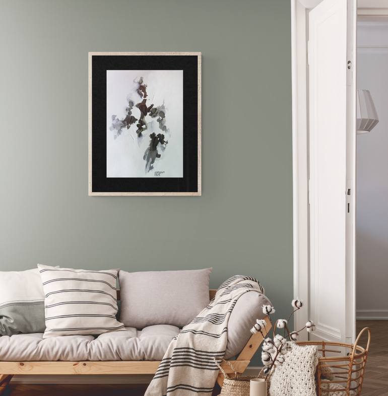 Original Expressionism Abstract Drawing by Hanna Furs