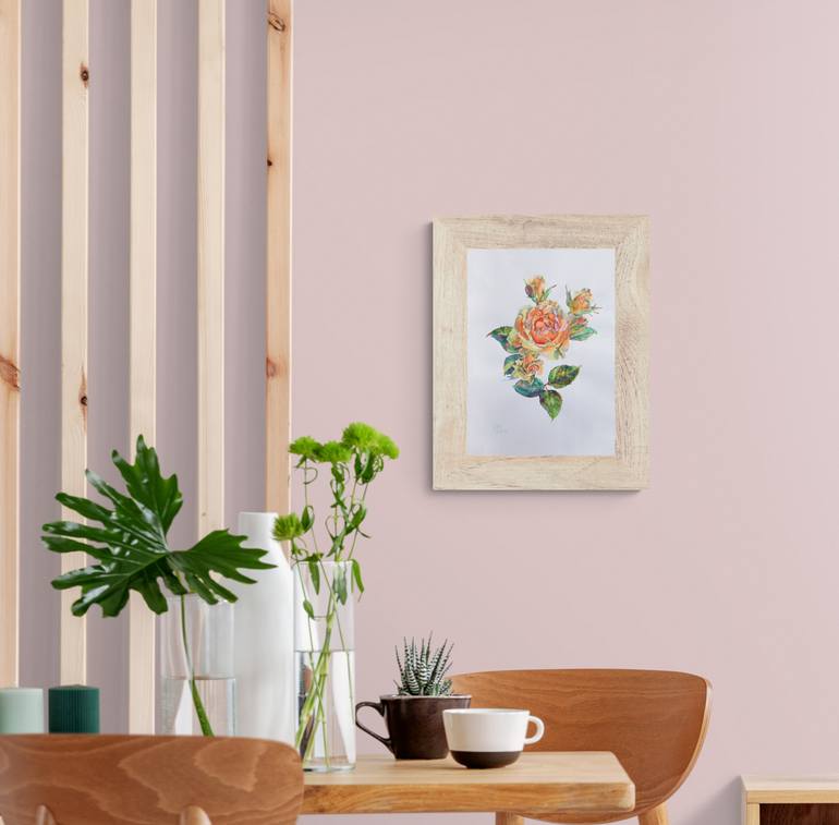 Original Other Floral Painting by Hanna Furs
