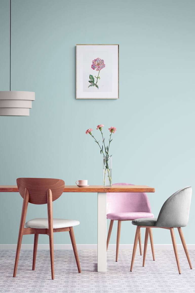 Original Illustration Floral Painting by Hanna Furs