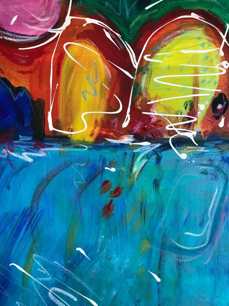 Original Abstract Expressionism Abstract Painting by Jane Brookshaw