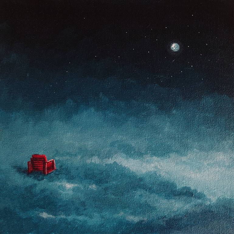 Original Conceptual Landscape Paintings by Sjafril Riz