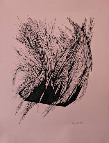 Print of Minimalism Abstract Drawings by Galina Bakinova