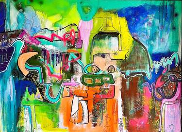Original Abstract Paintings by Muriel Deumie