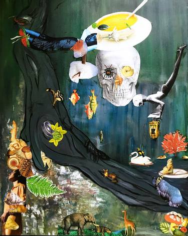 Print of Conceptual Fantasy Collage by Muriel Deumie