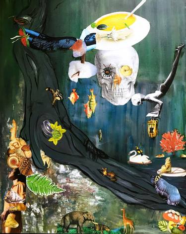 Print of Fantasy Collage by Muriel Deumie