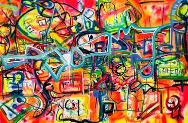 Print of Street Art Graffiti Paintings by Muriel Deumie