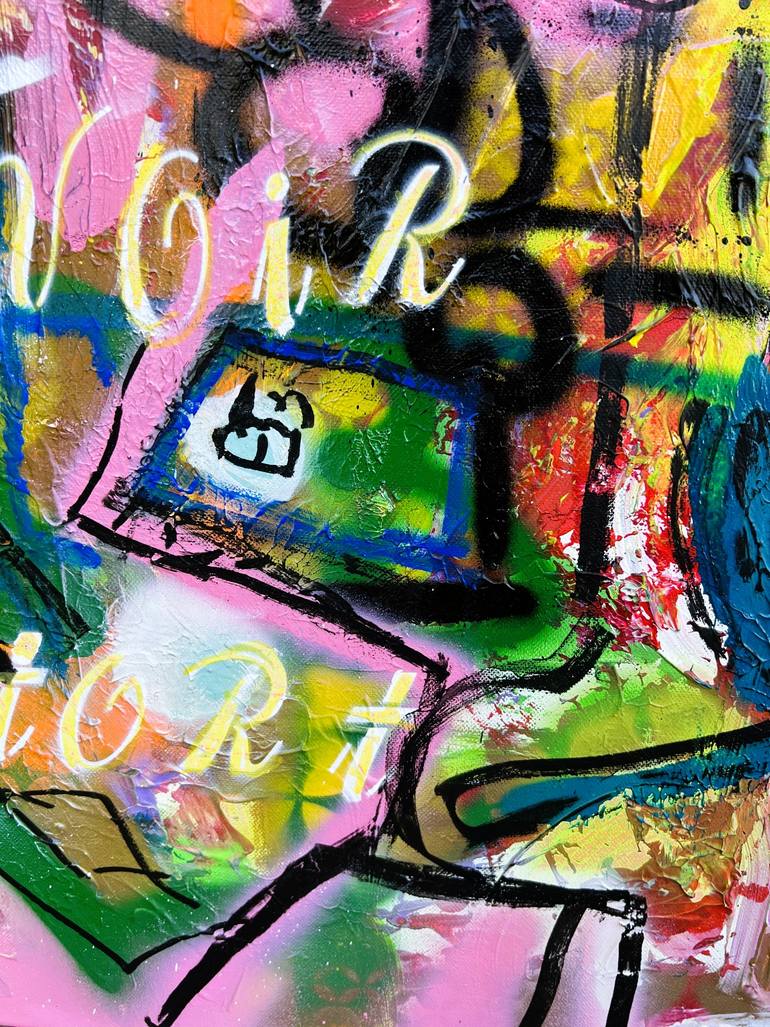 Original Abstract Expressionism Abstract Painting by Muriel Deumie