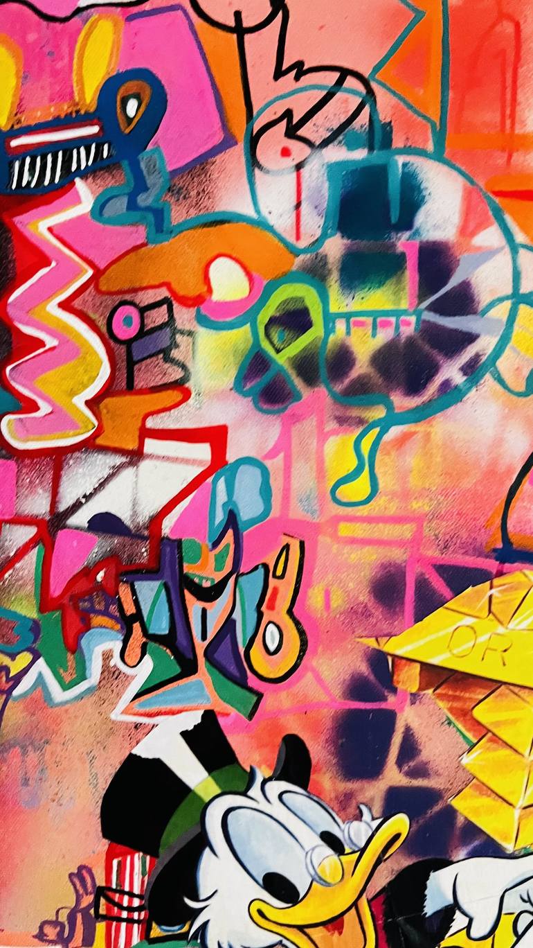 Original Pop Art Graffiti Collage by Muriel Deumie