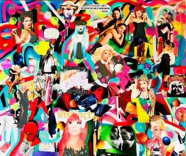 Print of People Collage by Muriel Deumie