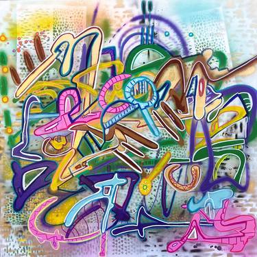 Print of Street Art Graffiti Paintings by Muriel Deumie