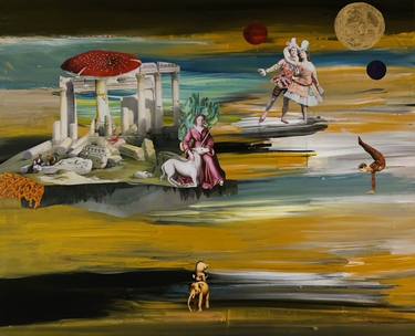 Original Surrealism Fantasy Collage by Muriel Deumie