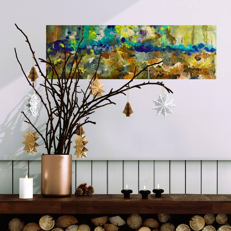 Original Abstract Nature Painting by Muriel Deumie