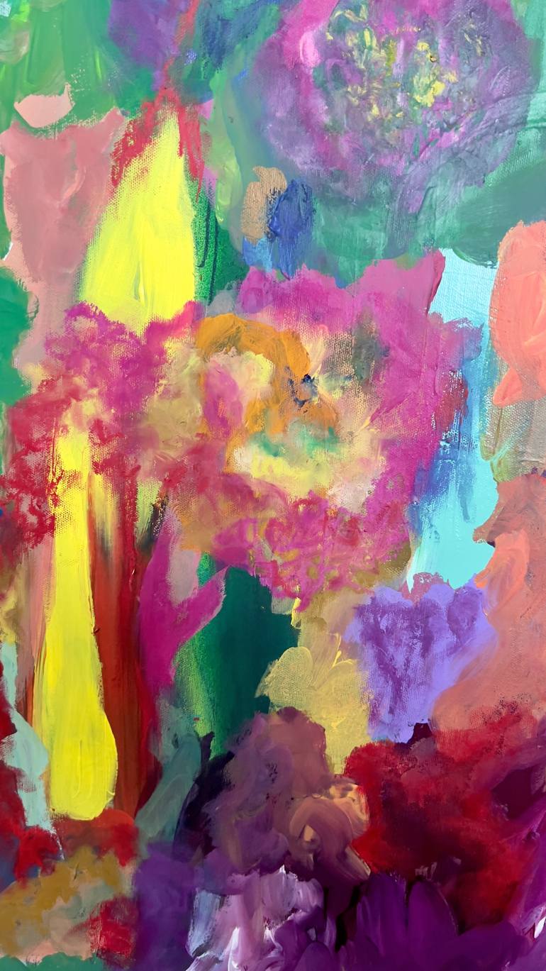 Original Abstract Expressionism Abstract Painting by Muriel Deumie