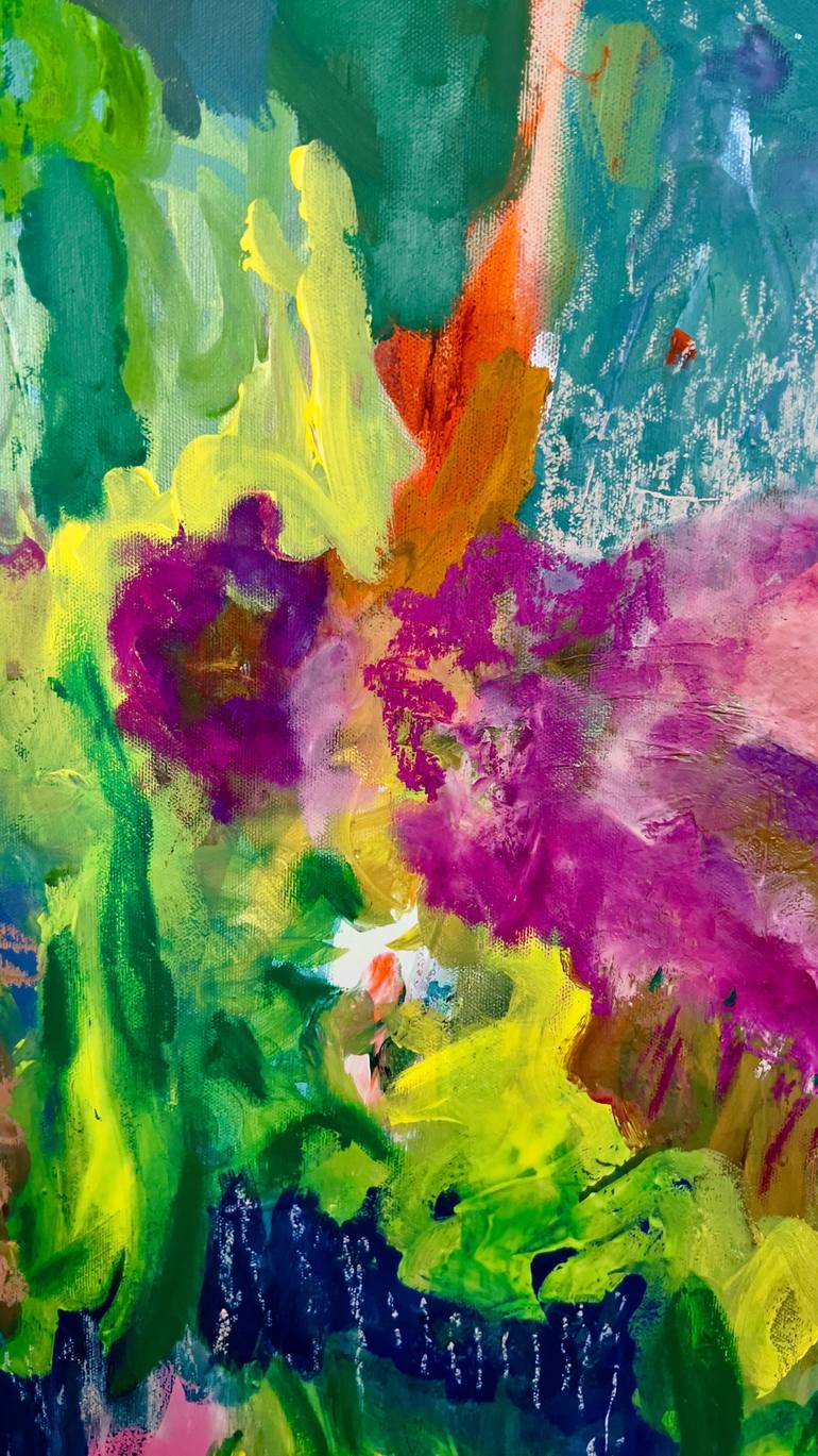 Original Abstract Expressionism Abstract Painting by Muriel Deumie