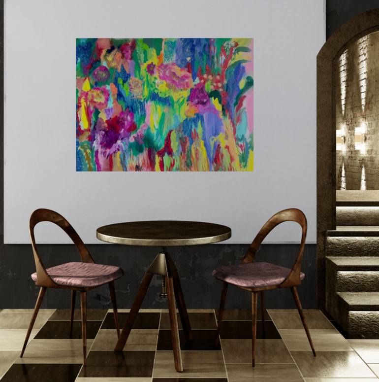 Original Abstract Expressionism Abstract Painting by Muriel Deumie