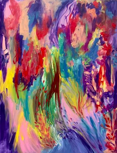 Original Abstract Expressionism Abstract Paintings by Muriel Deumie