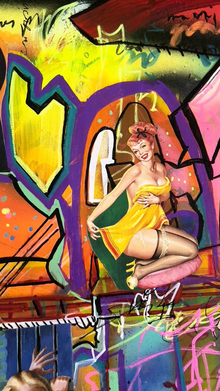 Original Graffiti Painting by Muriel Deumie