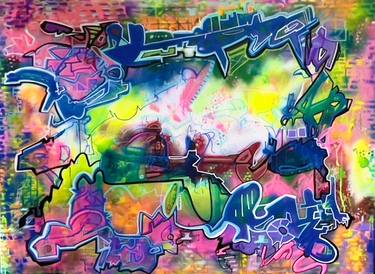 Original Street Art Graffiti Paintings by Muriel Deumie