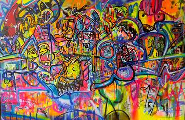 Original Street Art Graffiti Mixed Media by Muriel Deumie
