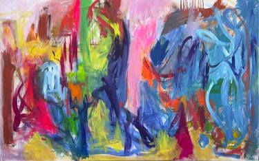 Original Abstract Expressionism Abstract Paintings by Muriel Deumie