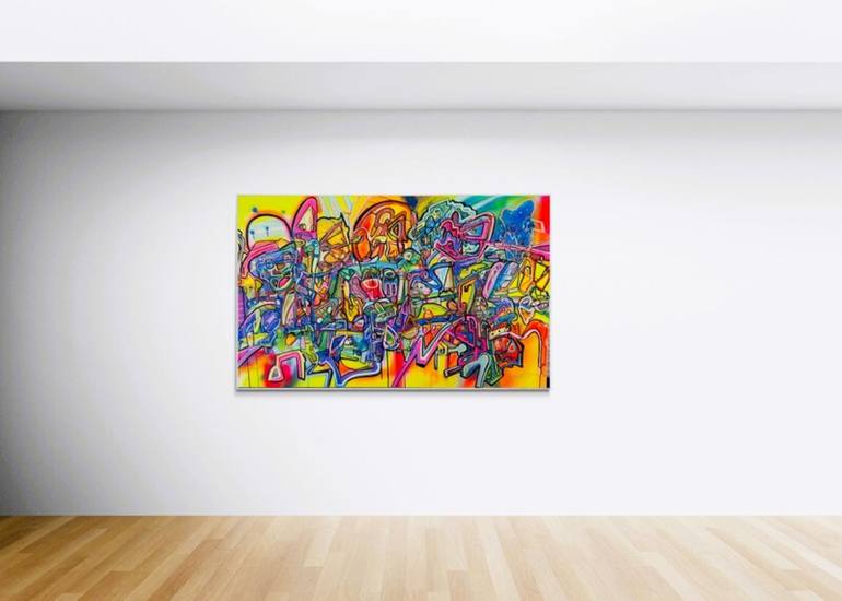 Original Street Art Animal Painting by Muriel Deumie