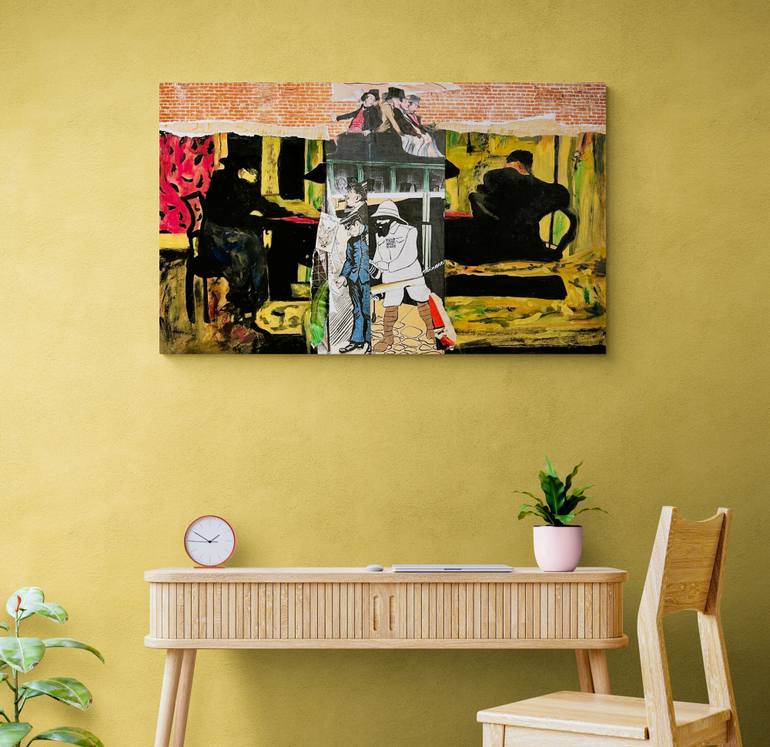 Original Art Nouveau Performing Arts Mixed Media by Muriel Deumie