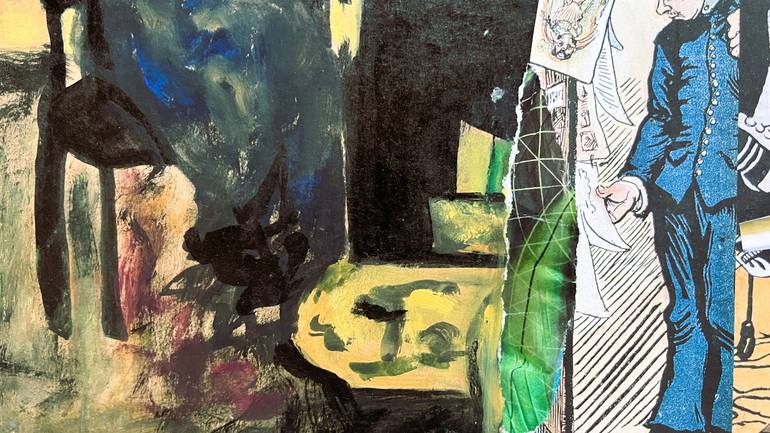 Original Art Nouveau Performing Arts Mixed Media by Muriel Deumie