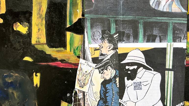 Original Art Nouveau Performing Arts Mixed Media by Muriel Deumie