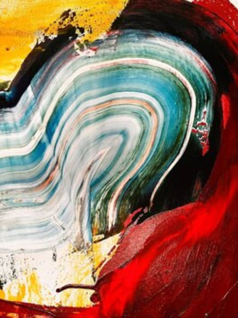 Original Abstract Expressionism Abstract Painting by Muriel Deumie