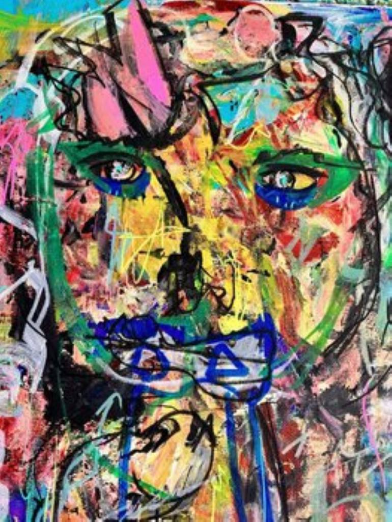 Original Expressionism Fantasy Painting by Muriel Deumie