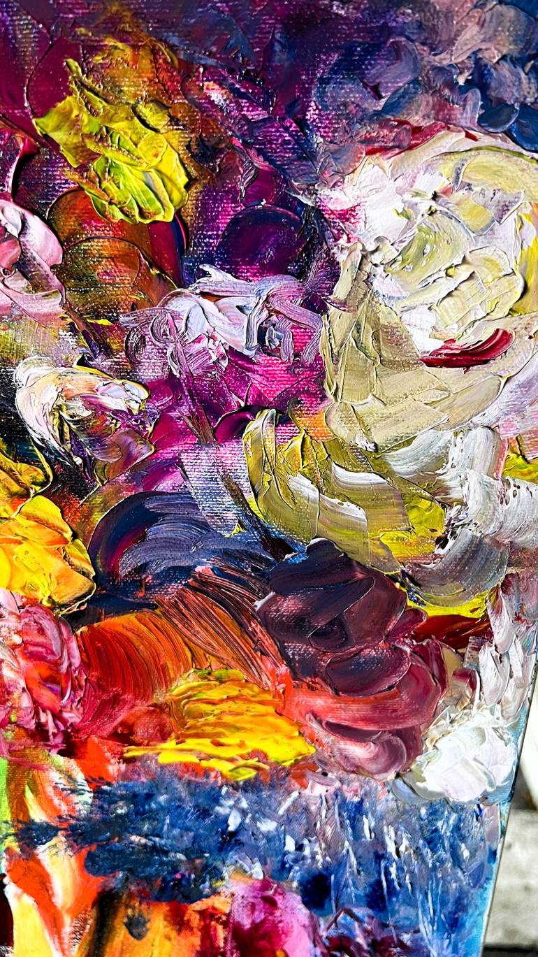 Original Abstract Expressionism Abstract Painting by Muriel Deumie