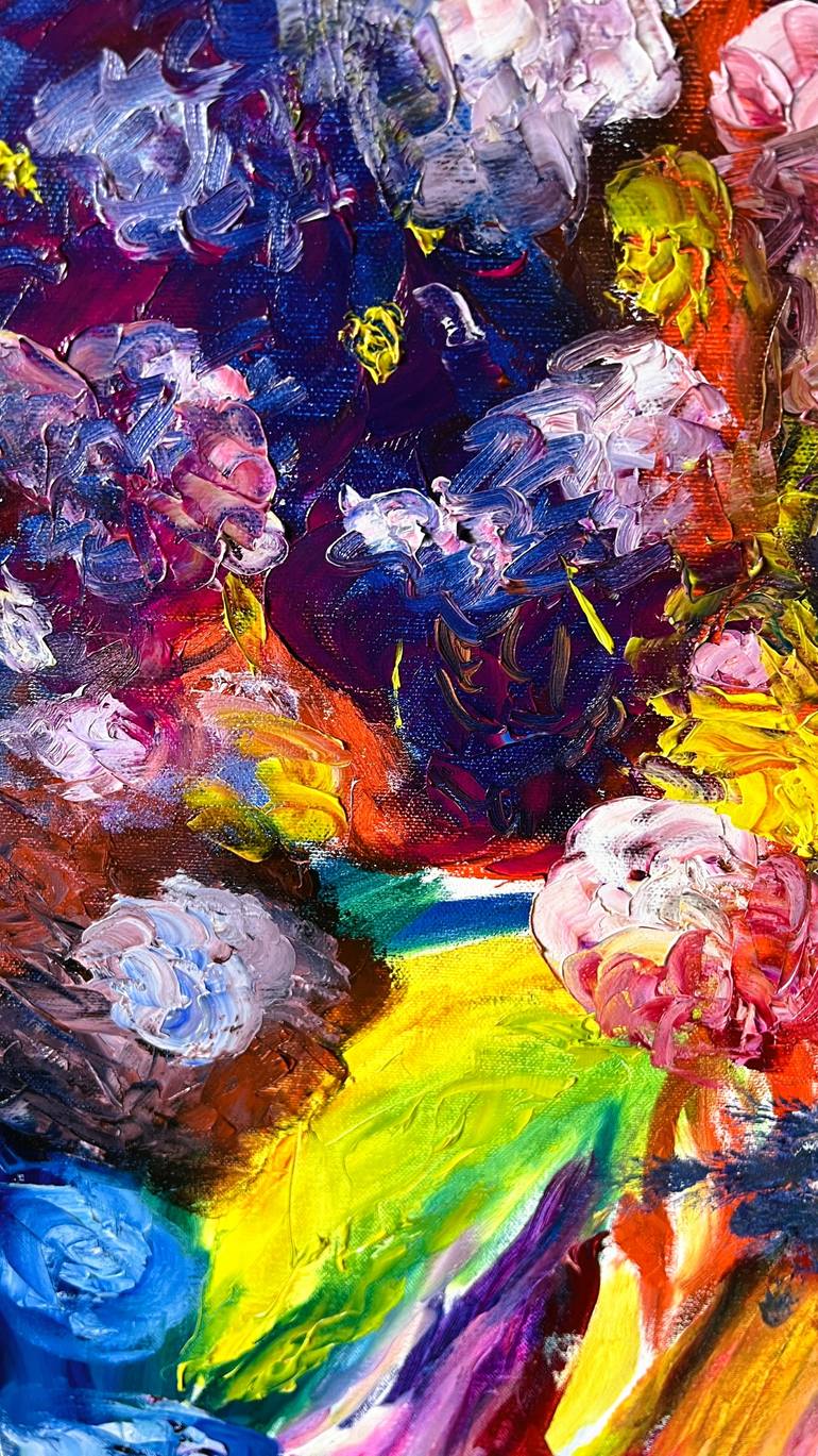 Original Abstract Expressionism Abstract Painting by Muriel Deumie