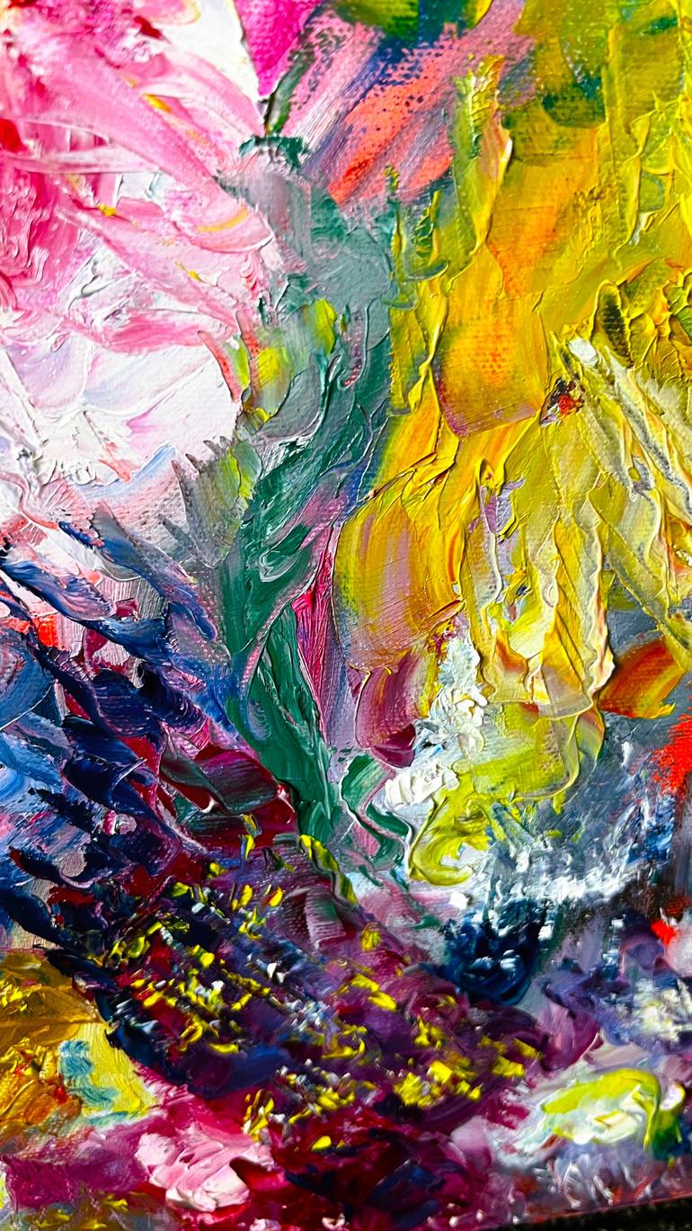 Original Abstract Expressionism Abstract Painting by Muriel Deumie