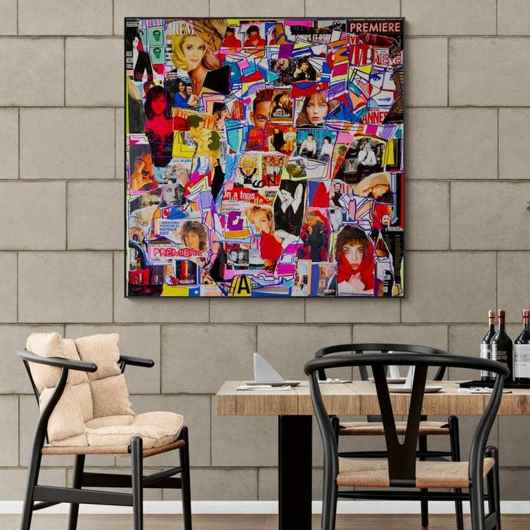 Original Art Deco Cinema Collage by Muriel Deumie