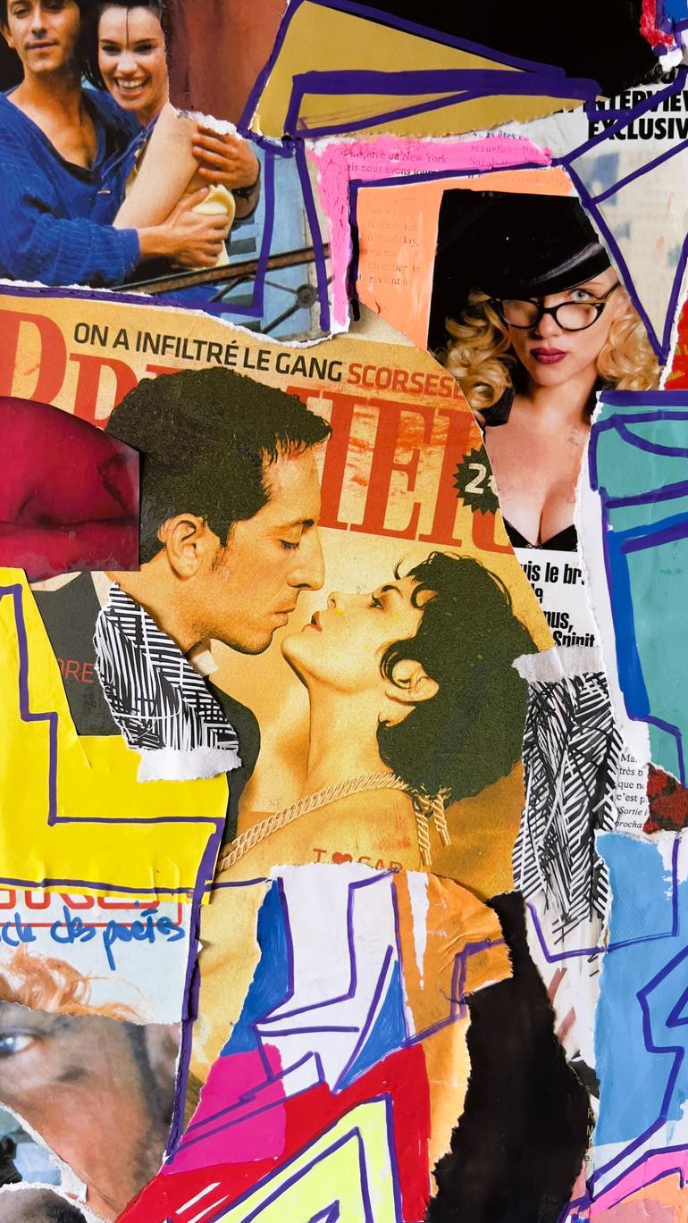 Original Art Deco Cinema Collage by Muriel Deumie