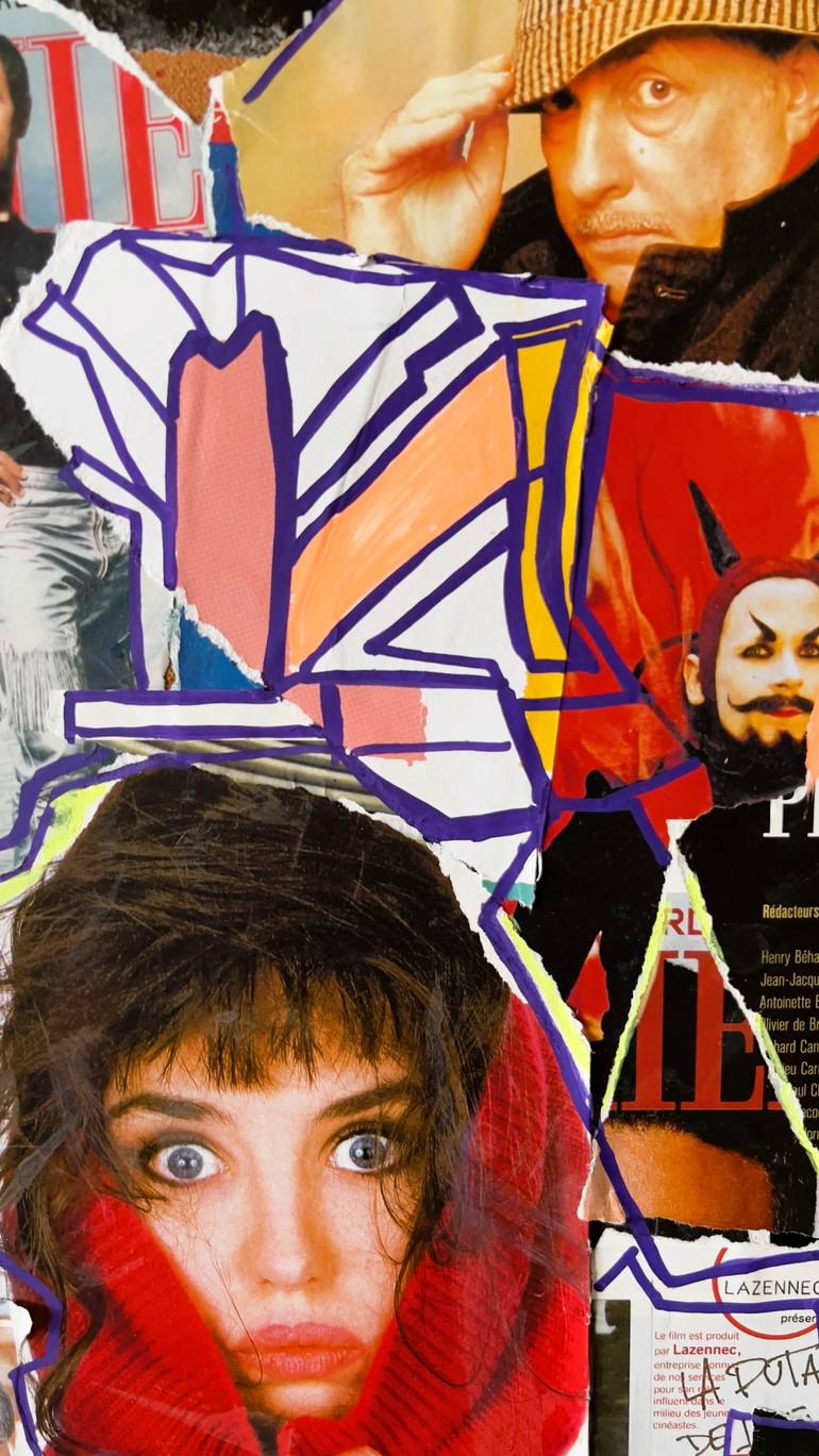 Original Art Deco Cinema Collage by Muriel Deumie