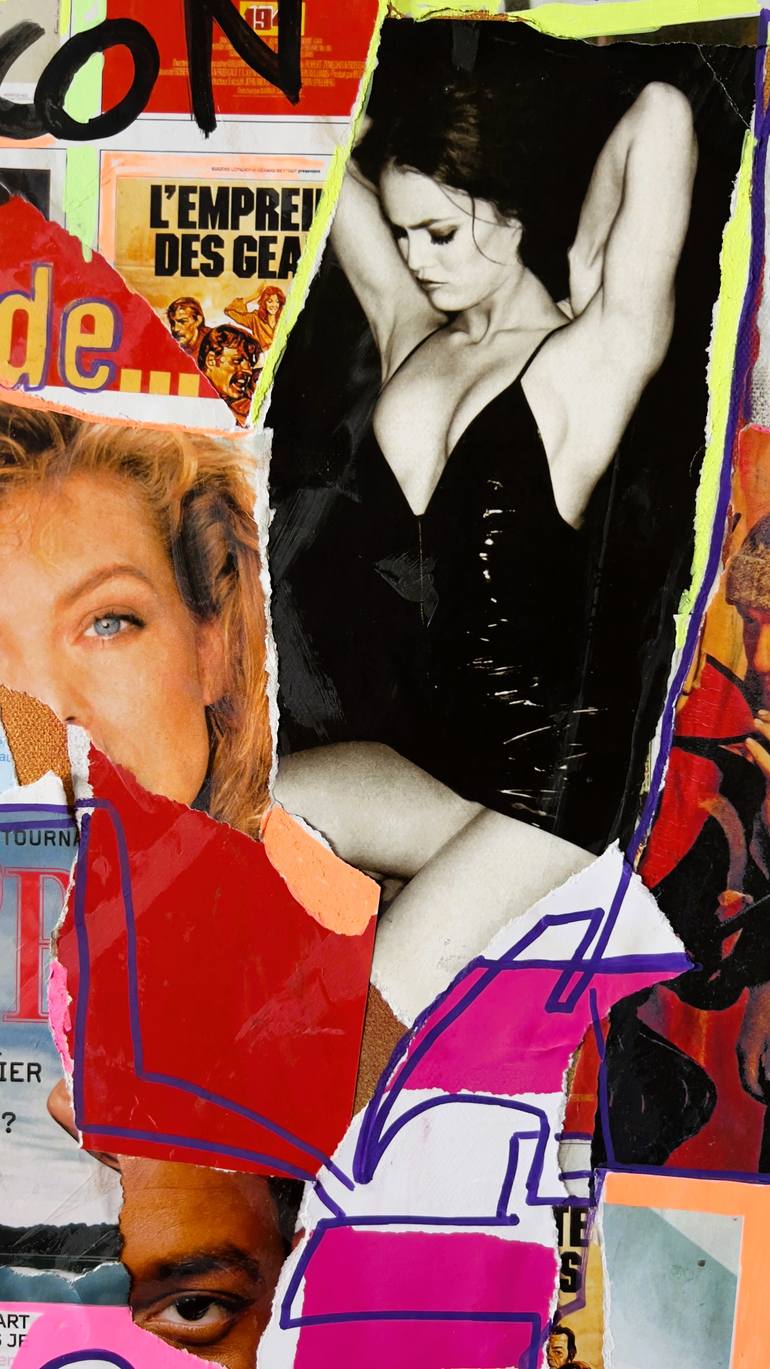 Original Art Deco Cinema Collage by Muriel Deumie