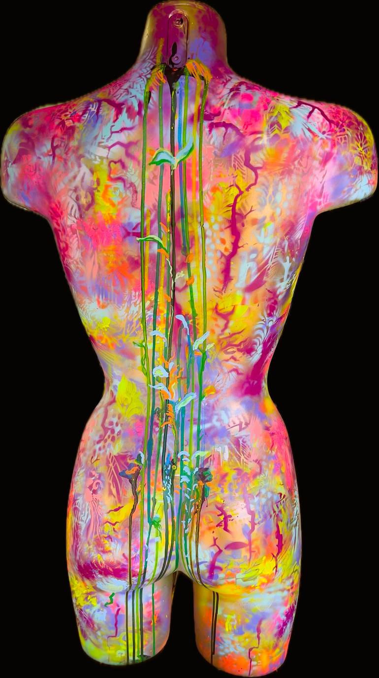 Original Art Deco Fantasy Sculpture by Muriel Deumie