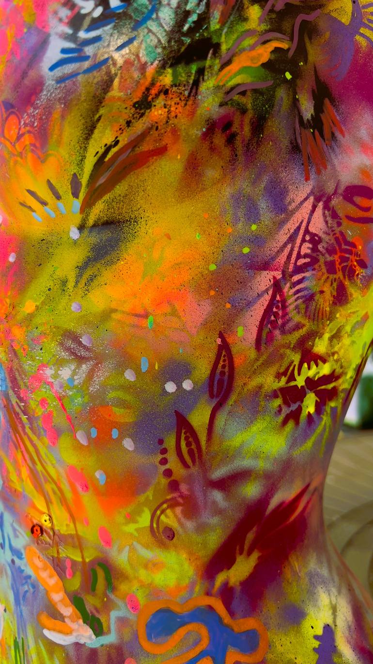 Original Art Deco Fantasy Sculpture by Muriel Deumie